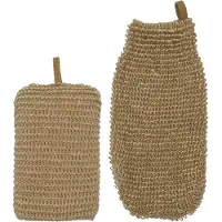 Meraki Jute Bath Sponge & Exfoliating Glove