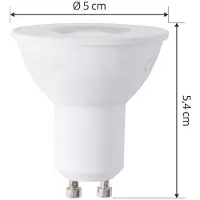 Arcchio LED lamp GU10 2,2 W 2700K 350lm SetE van 10 LED-Leuchtmittel, wit / opaal, Kunststof, GU10 LED-lamp