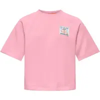 ONLY KIDS GIRL T-shirt roze Meisjes Sweat Ronde hals Printopdruk - maat 146/152