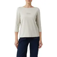 Comma Shirt beige / grijs