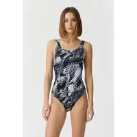 Arena W Zora U Back One Piece C-cup Black Multi Size: 38 | One-Pieces Outlet | Dames | Zwart