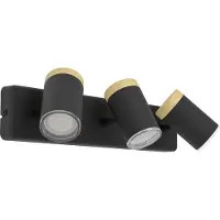 Eglo LED Plafondlamp 3x GU10 | Consuma | Rond | IP44 | Zwart