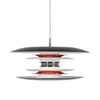 BELID Diablo plafondlamp Ø50 cm. Matzwart-glanzend rood