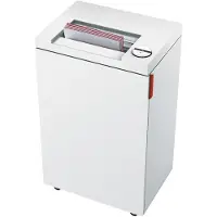 Ideal papiervernietiger 2445 SMC, minisnede 0,8 x 5 mm, P-7, 35 l, 3-4 vel snijcapaciteit, met rollen, Blaue Engel, grijs