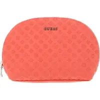 GUESS Utensil zak Dome Cosmetic Pouch Coral Koraalrood