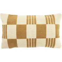 By-Boo Sierkussen Twist Mustard (35 x 55 cm)