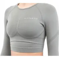 Fittastic Sportswear Longsleeve Trendy Gray