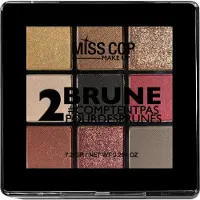 Miss Cop VEGAN Oogschaduw KLEURENPALET N° 02 BRUNE