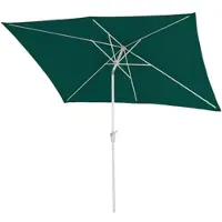 Mendler Zonnescherm N23, tuinzak, 2x3 meter, rechthoekig, kantelbaar, polyester/aluminium, 4,5 kg, UV-bescherming 50+, kleur: groen