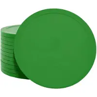 Combicraft Blanco Plastic munten Ø70mm Groen - 100 stuks