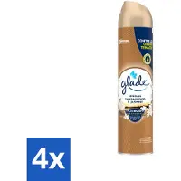 Glade - Luchtverfrisser Spray - Sensual Sandelhout Jasmijn - 300 ml - Voordeelverpakking - 4 stuks