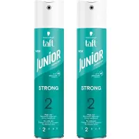 Taft Junior Haarlak - Strong - 2 x 250 ml - Voordeelverpakking