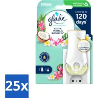 Glade - Houder Elektrische Olie - Exotic Tropical Blossoms - Zonder Navulling - Bulkverpakking - 25 stuks
