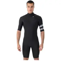 Hurley Advant 2/2 Mm Springsuit Shorty Met Korte Mouwen En Rits Op De Rug