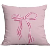ECarla Decoratieve Kussensloop met Strik - Roze - 45x45 cm