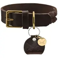 Hunter Hondenhalsband Sansibar Solid Bruin Maat 50