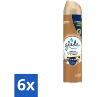 Glade - Luchtverfrisser Spray - Sensual Sandelhout Jasmijn - 300 ml - Voordeelverpakking - 6 stuks