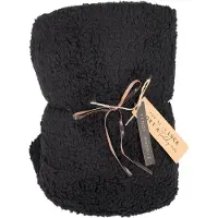 Senza JENS Living Teddy Warmte deken - Hoodie - Unisex - Zwart