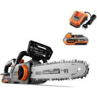 FUXTEC 20V accu kettingzaag FX-E1KS20 SET 2 met 1 x accu 2Ah, 1 x lader 2.4A