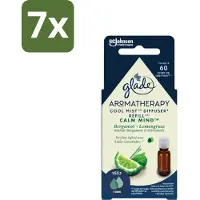 Glade – Aromatherapy Mist Diffuser Navulling – Calm Mind – 17,4 ml - Bulkverpakking - 7 stuks