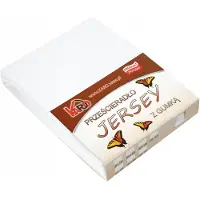 Karo Jersey hoeslaken met elastiek 180x200 cm wit, 150g/m2