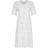 Ringella nachthemd blauw aderpatroon - Blauw - Maat - 46