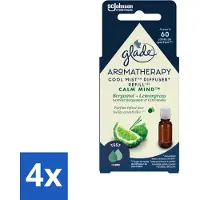 Glade – Aromatherapy Mist Diffuser Navulling – Calm Mind – 17,4 ml - Voordeelverpakking - 4 stuks