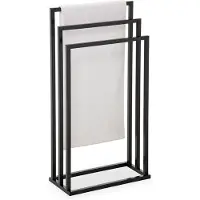 Idimex KUNO handdoekrek modern design in zwart