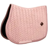 Kentucky Horsewear Horsewear - Zadeldoek velvet mini Pearls jumping oude roze pony