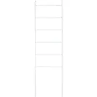 Idimex MORBIO handdoekhouder als metalen ladder in wit met 6 rails