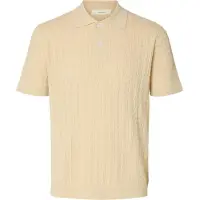 Selected Regular Fit Gebreide Polo Heren Wit L