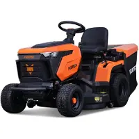FUXTEC FX-RMT92A zitmaaier met 92 cm maaibreedte, 452cc motor, hydrostatische transmissie, grasopvangbak van 280 liter, 6-standen maaihoogteverstelling