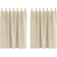 vidaXL Verduisterende gordijnen 2 pcs Crème 140 x 140 cm Fluweel