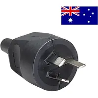 Bachmann AS 3112 geaarde stroomstekker | Australië | Type I | zwart