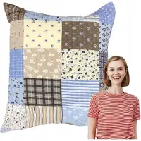 Karo Kussensloop Kora 50x60cm Paczłork Blauw - Katoen