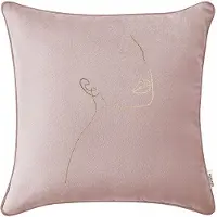 Room99 Decoratieve kussenhoezen Mademoiselle 40x40cm poederroze velours