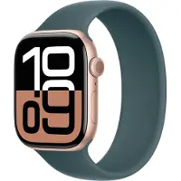 Apple Siliconen solobandje voor de Watch | 44/45/46/49 mm - Maat 7 - Lake Green