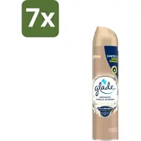 Glade 7 x – Luchtverfrisser Spray – Romantic Vanilla Blossom – 300 ml - Luchtverfrisser Spray - Geur Tegen Geurtjes - Vanille Geur - Orchidee En Sandelhout - Romantische Geur