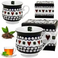 Duo Porseleinen Mok 500ml - Ideaal als cadeau in decoratieve doos