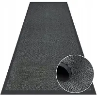 Nestor Grijze Deurmat 80x200 cm - Vuilvanger & Antislip