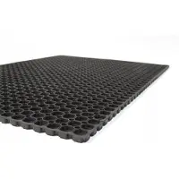 HomeDecor Merkloos Markless rubberen deurmat 80x120 cm - antislip en duurzaam