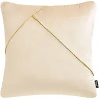 Room99 Decoratieve Kussenhoes Be Glam Simple 45x45cm Velours Crème