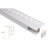 Livolo Stucprofiel | Inbouw | 1 Meter | Zijkant | Aluminium | 32.5 x 13 | COB