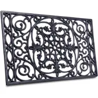 EDO Hanse Home Deurmat Rubber 45x75cm Ornament - Antislip & Duurzaam