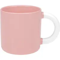 RAVI Handy Porseleinen Mok 350ml - Stijlvol Roze