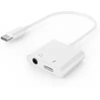 Gembird USB-C naar 3.5 mm audio adapterkabel, wit