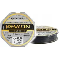 Konger Kevlon Black X4 0.18mm 10m Gevlochten Lijn