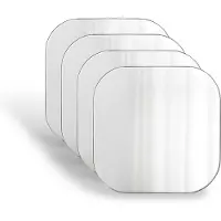 FLOKOO Plakspiegel Vierkant - 4 Stuks - 20 x 20 cm - Zelfklevende Spiegel - Plakspiegel - Deurspiegel - Plakspiegel Rechthoek