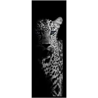 Vica International - Deurmat Cheetah antraciet/blauw - 50x150 cm