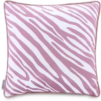 AmeliaHome Decoratieve Kussenhoes Rose Zebra 45x45 cm - Zachte Stijlvolle Sierkussen